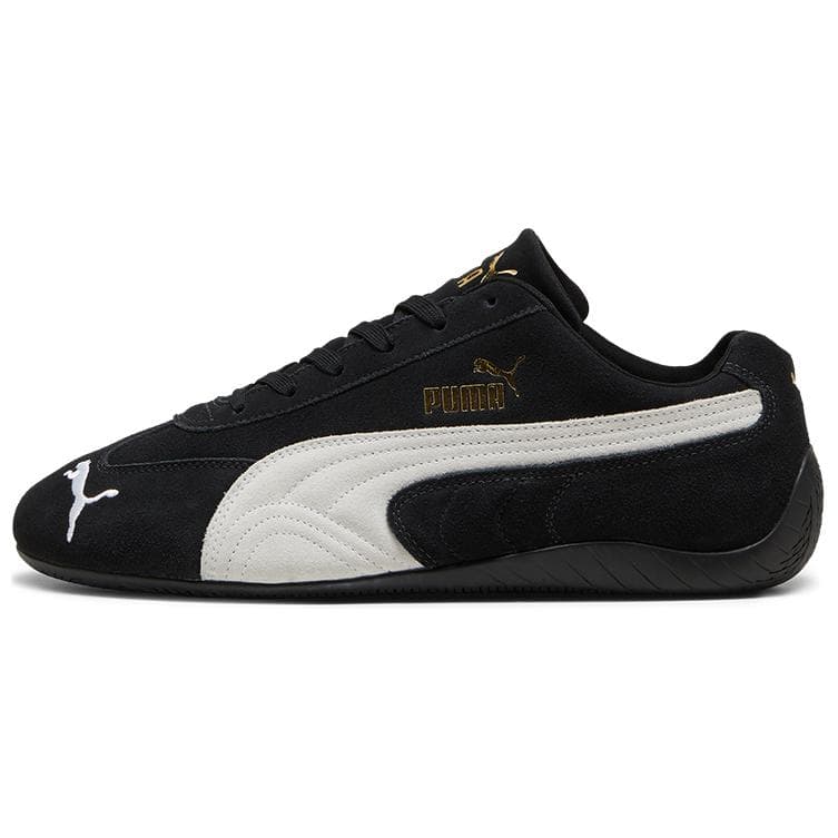 PUMA Speedcat OG Comfortable Fashion Racing Shoes Thin Sole Anti-Slip Low-Top Casual Lifestyle Shoes Unisex Black