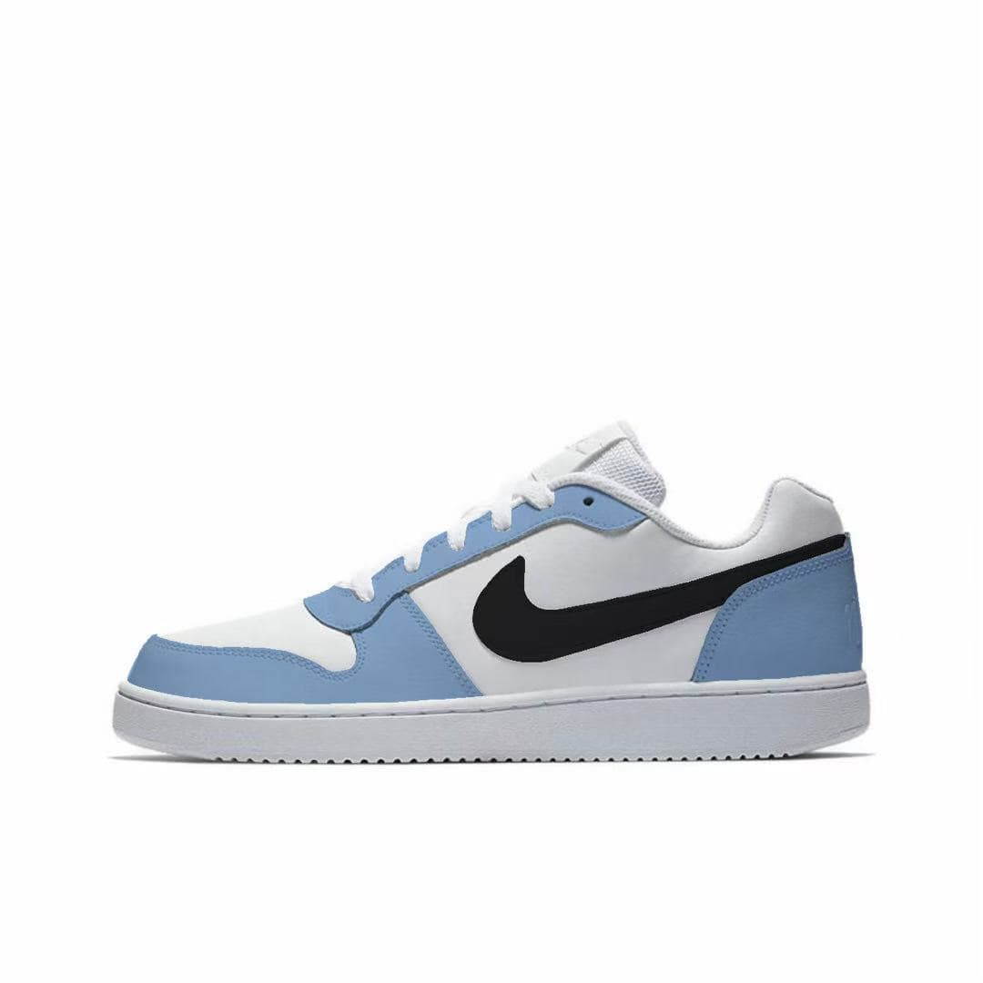 Custom Sneakers Nike EBERNON Night Sea Stars Leather Simple Versatile Fashion Anti-Slip Wear-Resistant Low-Top Sneakers Men's Sky Blue