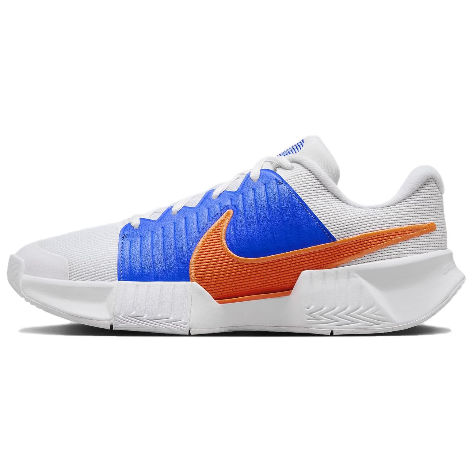 Nike GP Challenge Pro Wear-Resistant Slip-Resistant Low-Top Tennis Shoes Men's White Blue