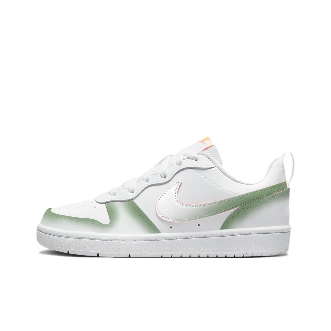 Nike Court Borough Skateboard Shoes Women's Low-Top White/Green