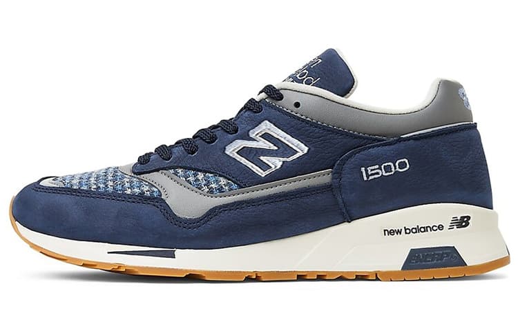 New Balance 1500 Series "Houndstooth" Low-Top Running Shoes Unisex Navy Blue Made in UK