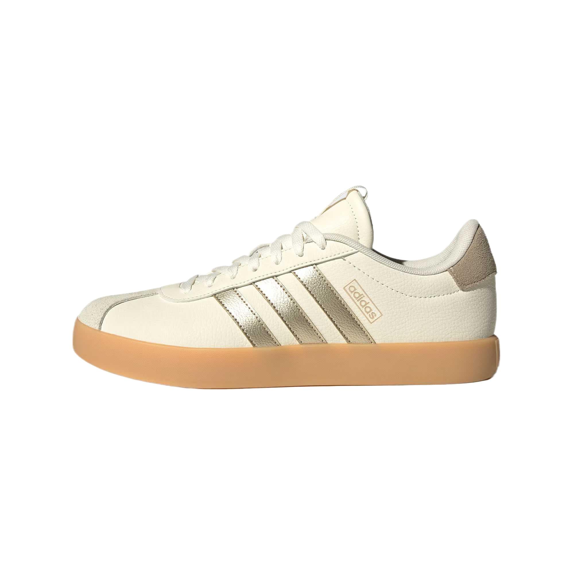 adidas VL COURT 3.0 Comfortable Versatile Simple Fashionable Thin Sole Low-Top Skateboard Shoes Jade White Unisex