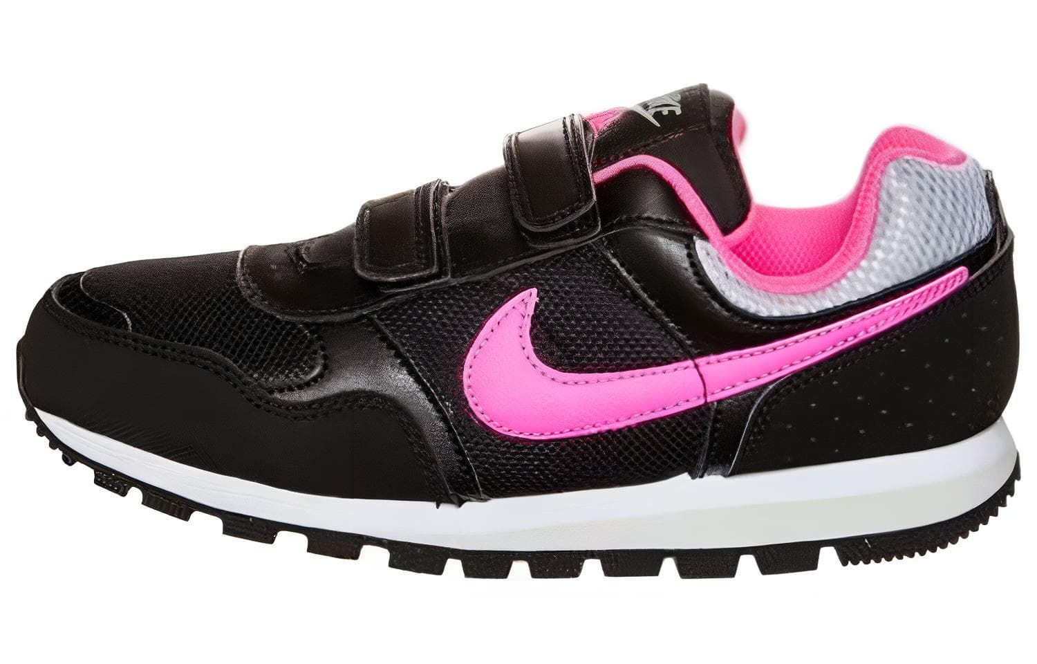 Nike MD Runner 2 Anti-Slip And Wear-Resistant Lightweight Low-Top Running Shoes Black Pink Children Aged 3-7 Years Old