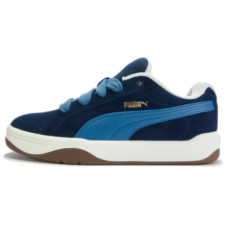 PUMA Park Lifestyle Split Leather Synthetic Leather EASY SUEDE Fashion Comfortable Low-Top Skate Shoes Unisex Blue