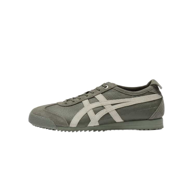 Onitsuka Tiger MEXICO 66 SD VIN Cow Split Leather Cowhide Leather Series Retro Style Classic Comfort Casual Shoes Unisex Green