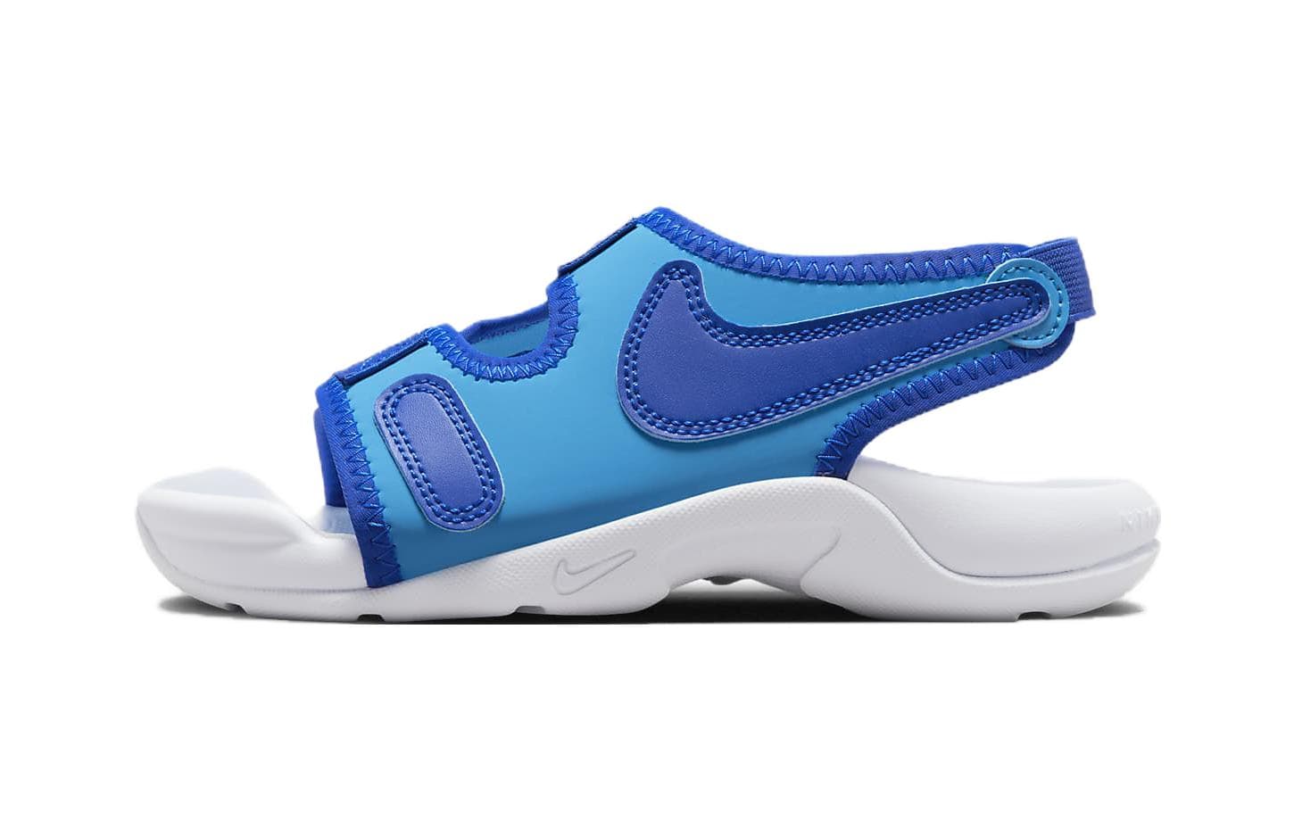Nike Sunray Adjust 6 Anti Slip Wear Resistant Children's Sandals Blue Children Aged 3 7 Years Old