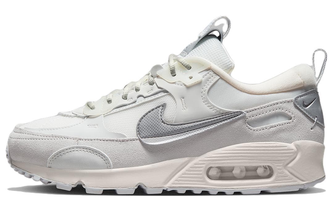 Nike Air Max 90 Futura Summit White Metallic Silver Women's