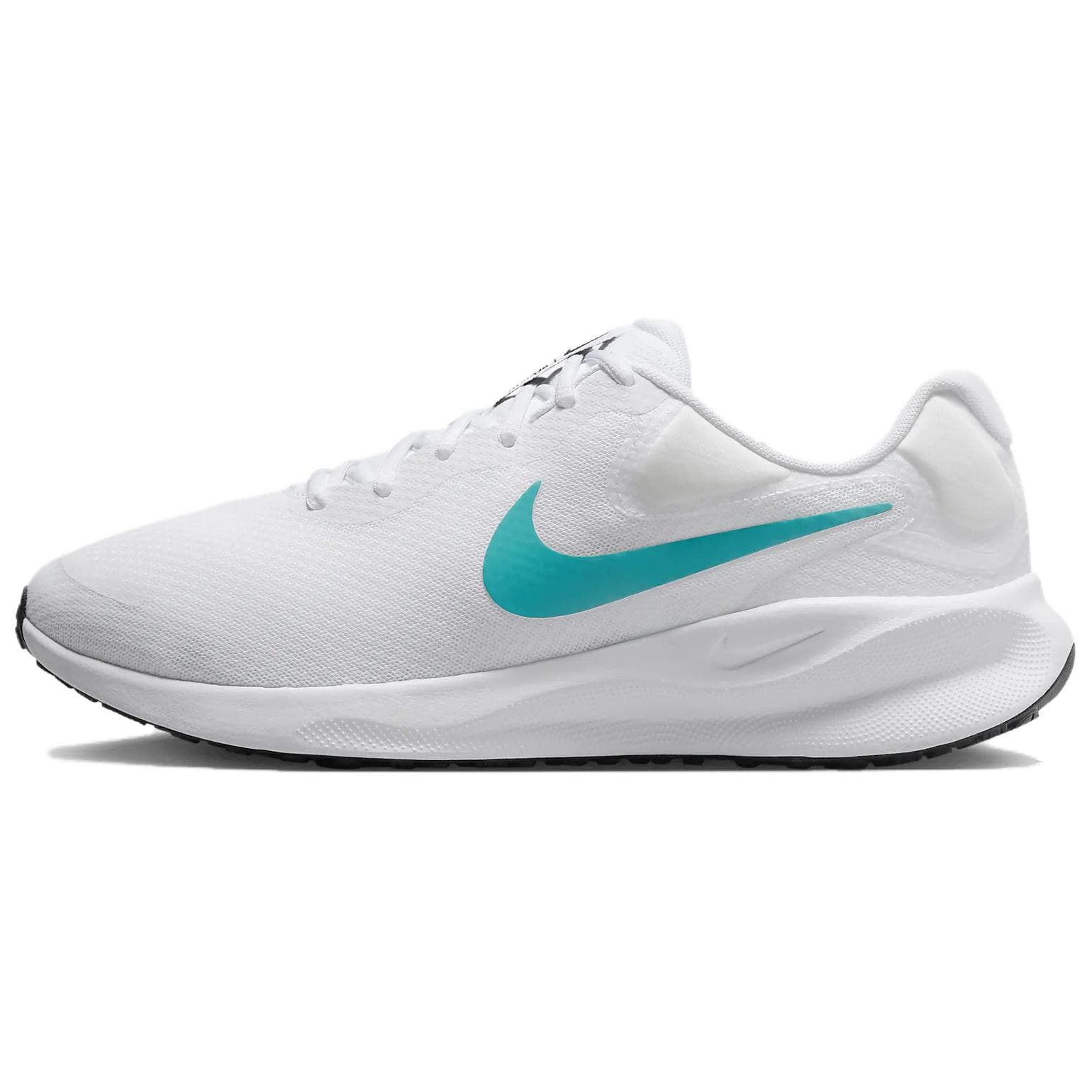 Nike REVOLUTION 7 Anti-Slip Wear-Resistant Low-Top Running Shoes Men's White