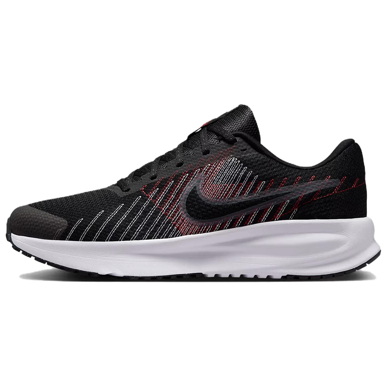 Nike RUN DEFY Cushioning, Wear Resistant Low Top Running Shoes Men's Black