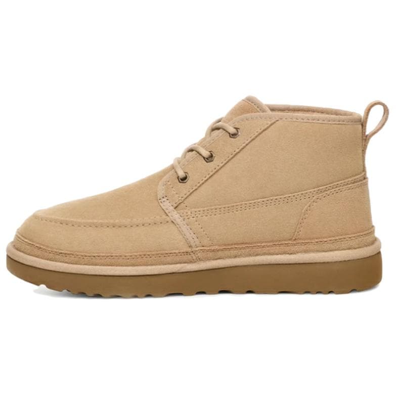 UGG Suede Round Toe Lightweight Short Boots Men's Snow Boots Beige Brown