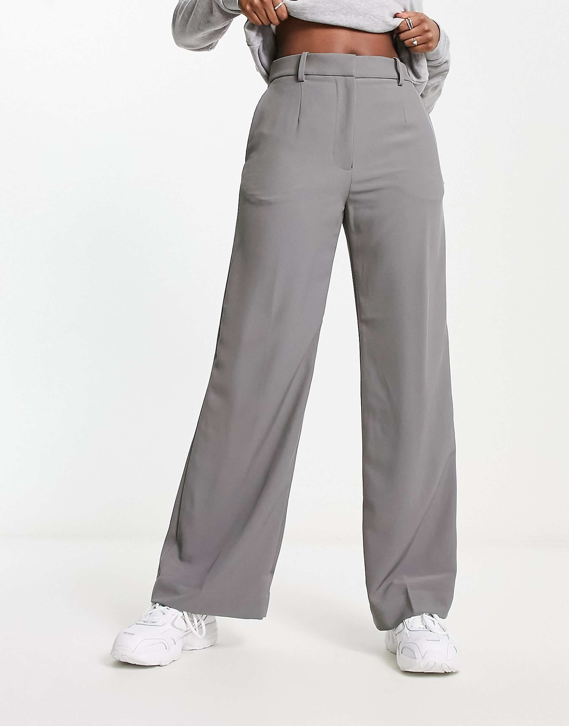 & Other Stories tailored pants in gray