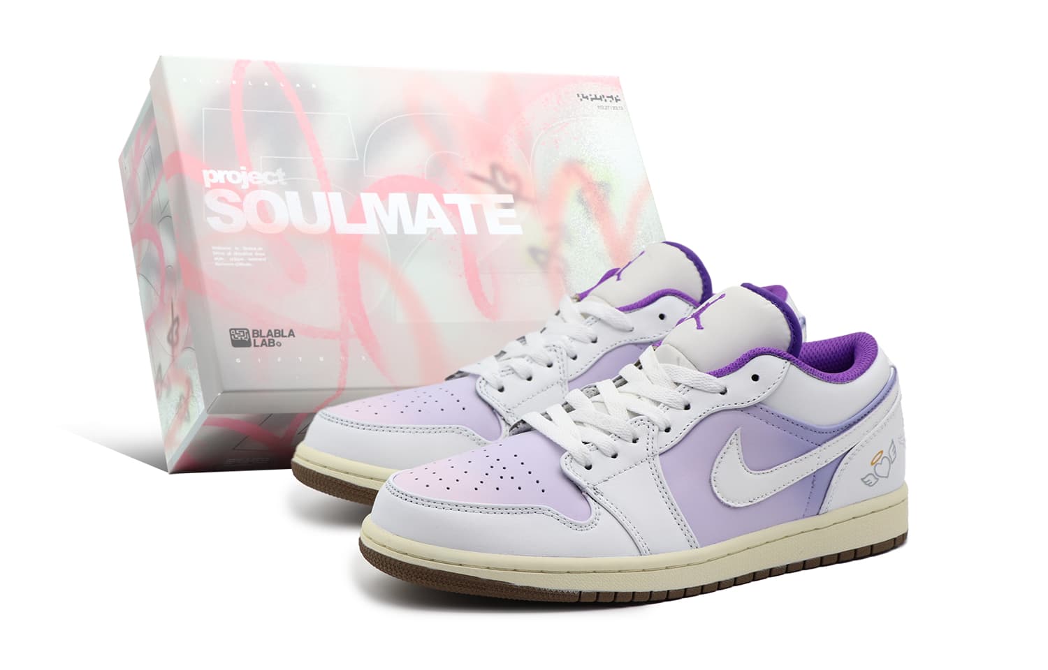 Jordan Air Jordan 1 Agate Vintage Basketball Shoes Women's Brown Purple