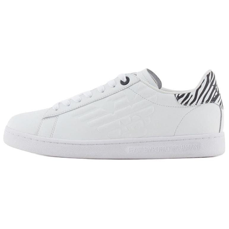 EMPORIO ARMANI EA7 Low-Top Skateboard Shoes Unisex White