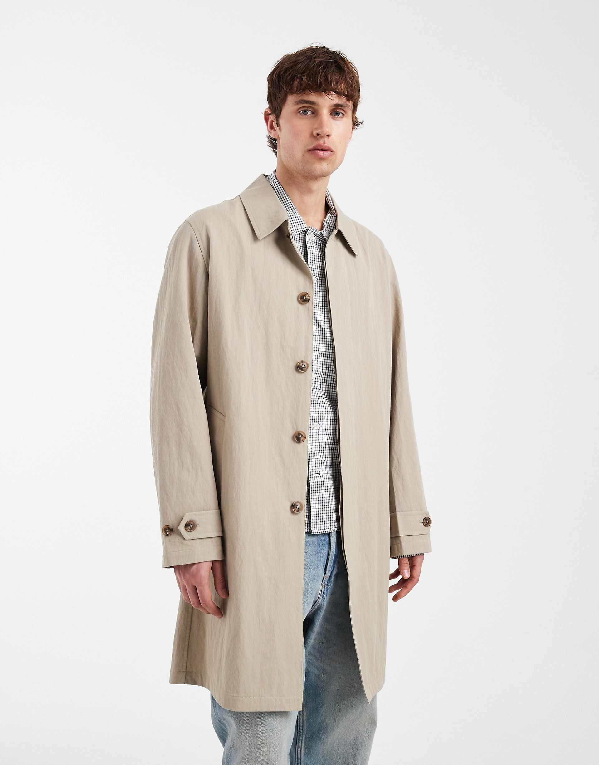 Jack & Jones Premium trench coat in beige