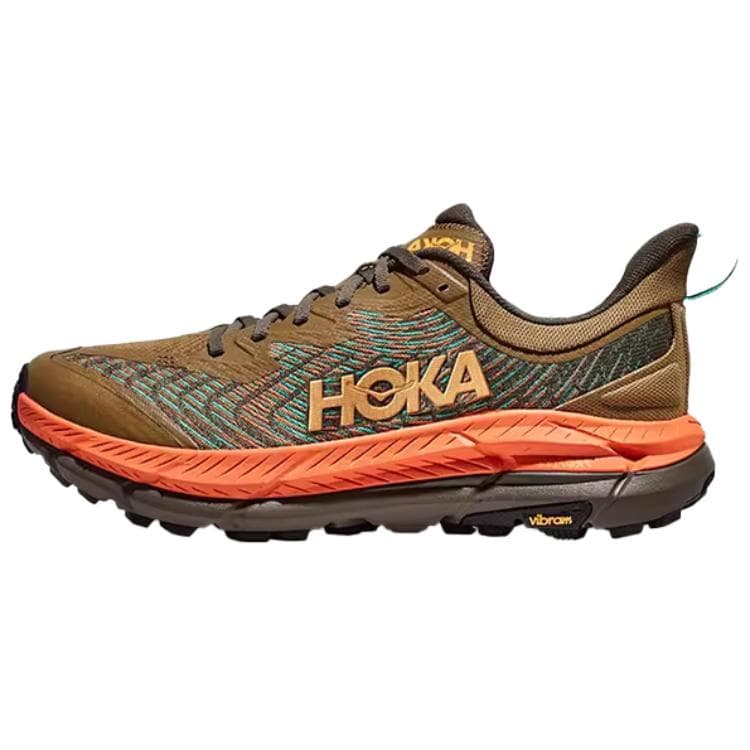 HOKA ONE ONE Mafate Speed 4 Slip Resistant Low Top Training Running Shoes Men's Pumpkin
