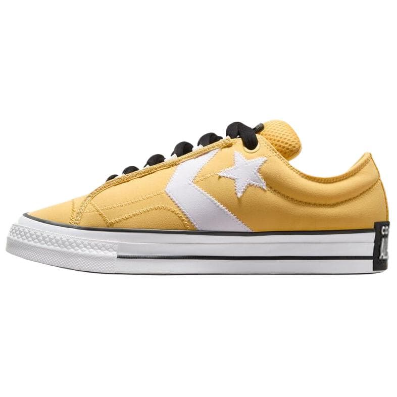 Converse Star Player 76 Puff Soft Comfortable Thin Sole Slip-Resistant Wear-Resistant Low-Top Sneakers Unisex Yellow