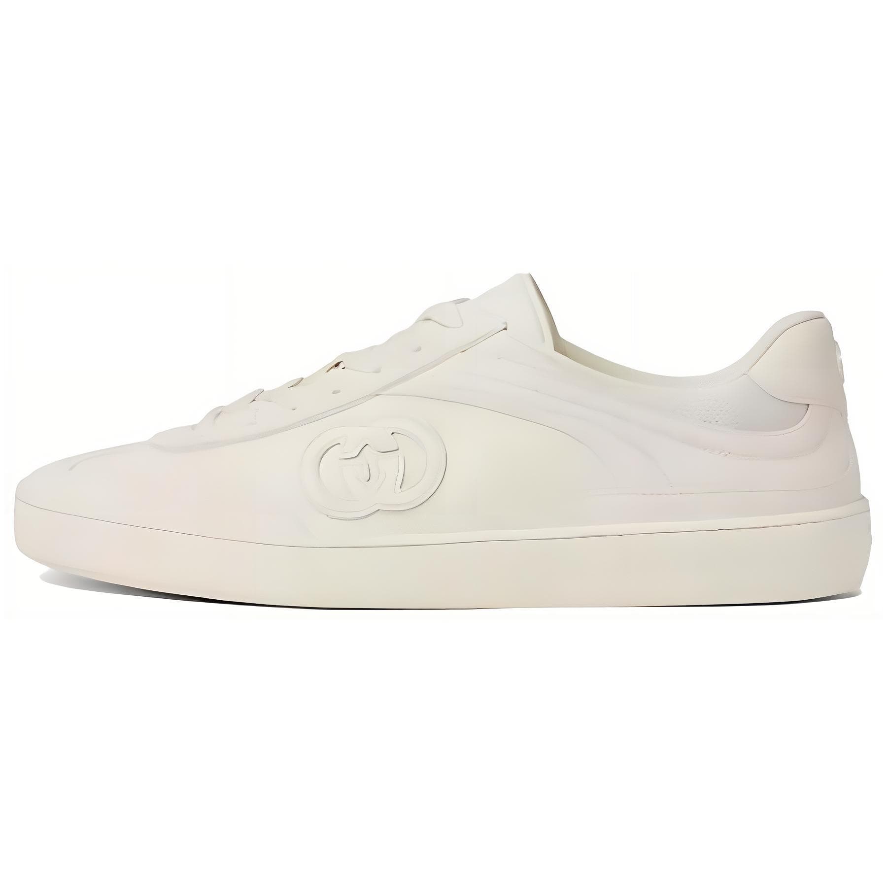 GUCCI G74 'Interlocking G White Suede'