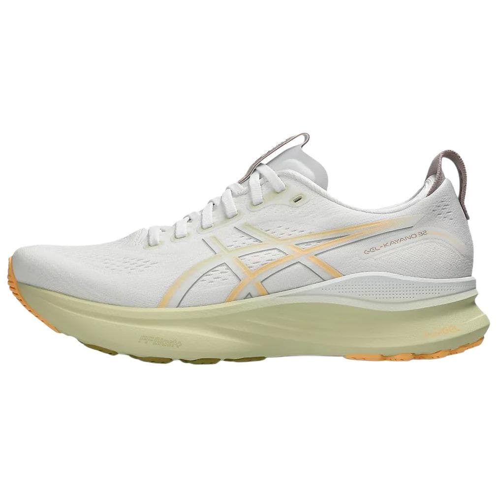 ASICS GEL KAYANO 32 Abrasion Resistant Low top Running Shoes Men's White Orange Wide Fit