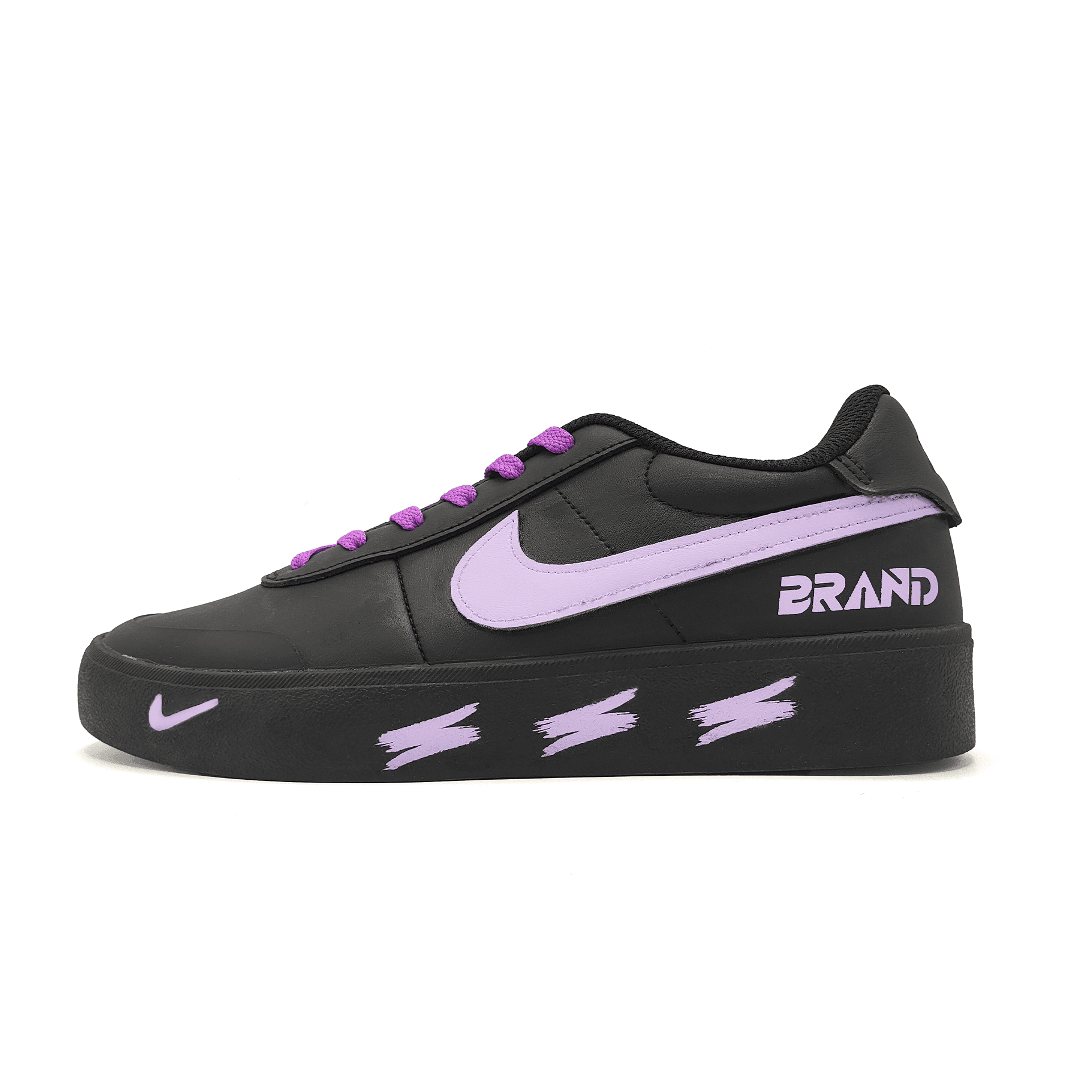 Custom Sneakers Nike Court Shot Dream Awakening Leather Comfortable Versatile Wear-Resistant Low-Top Skate Shoes Unisex Purple