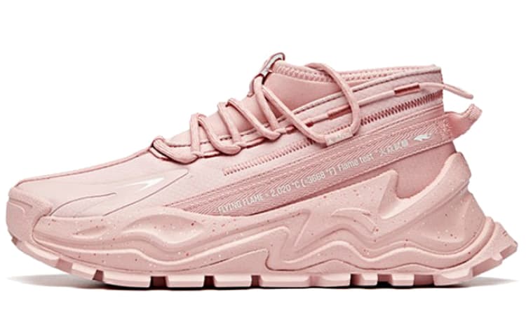 Anta Mesh Synthetic Leather Comfortable Versatile Cushion Anti-Slip Durable Low-Top Sport Casual Shoes Women's Georgia Peach