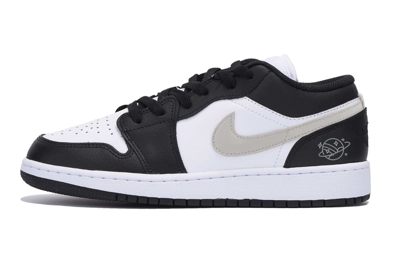 Jordan Air Jordan 1 Wear-Resistant Slip-Resistant Low-Top Vintage Basketball Shoes Men's Black