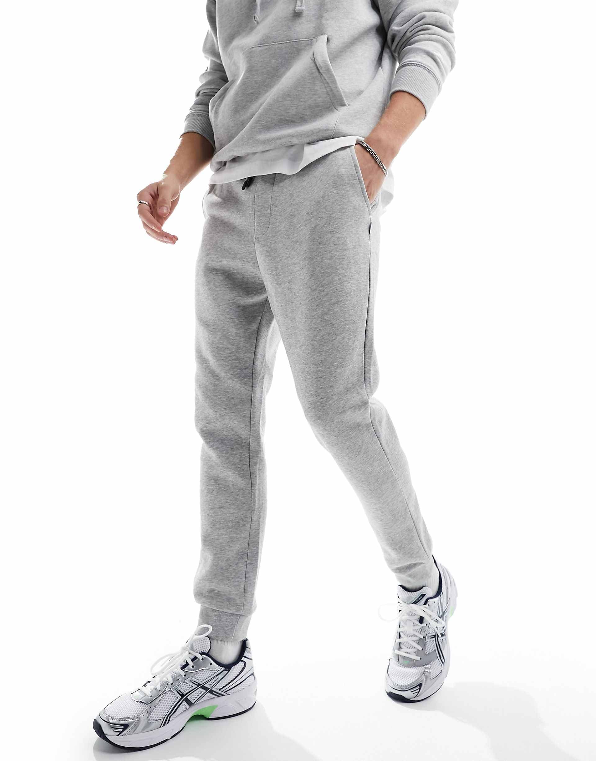 Jack & Jones slim fit sweatpants in gray