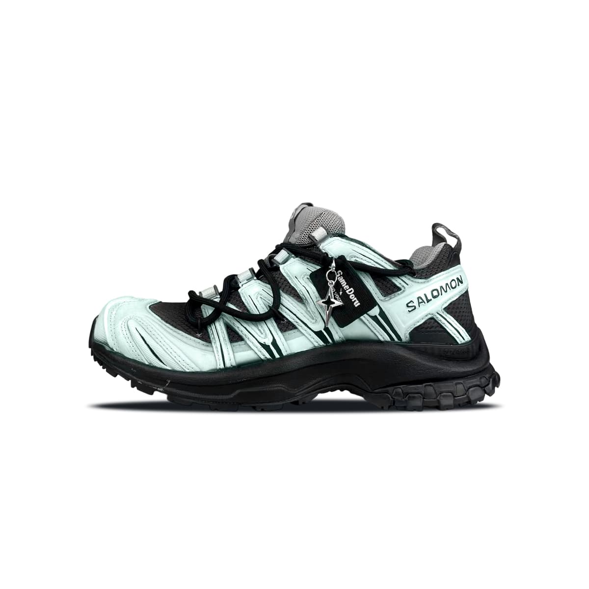 Custom SneakersSALOMON XA PRO 3D 'Late Star Manual' Gradient Black Lemon Freedom and Unrestrained Versatile Casual Outdoor Camping Shock Absorption Support Low-Top Trail Training Running Shoes Unisex Black Green