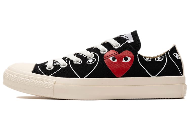 Converse Cdg X Converse Chuck Taylor All Star Multi Heart Black/White/Red
