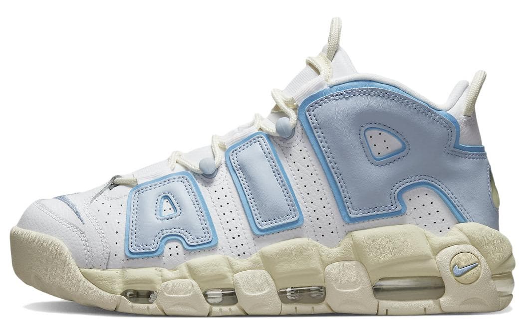 WMNS Nike Air More Uptempo 'White Blue' SNKR/Retro/Low Top/Women's/Non-Slip/Basketball/Wear-resistant/Shock-absorbing