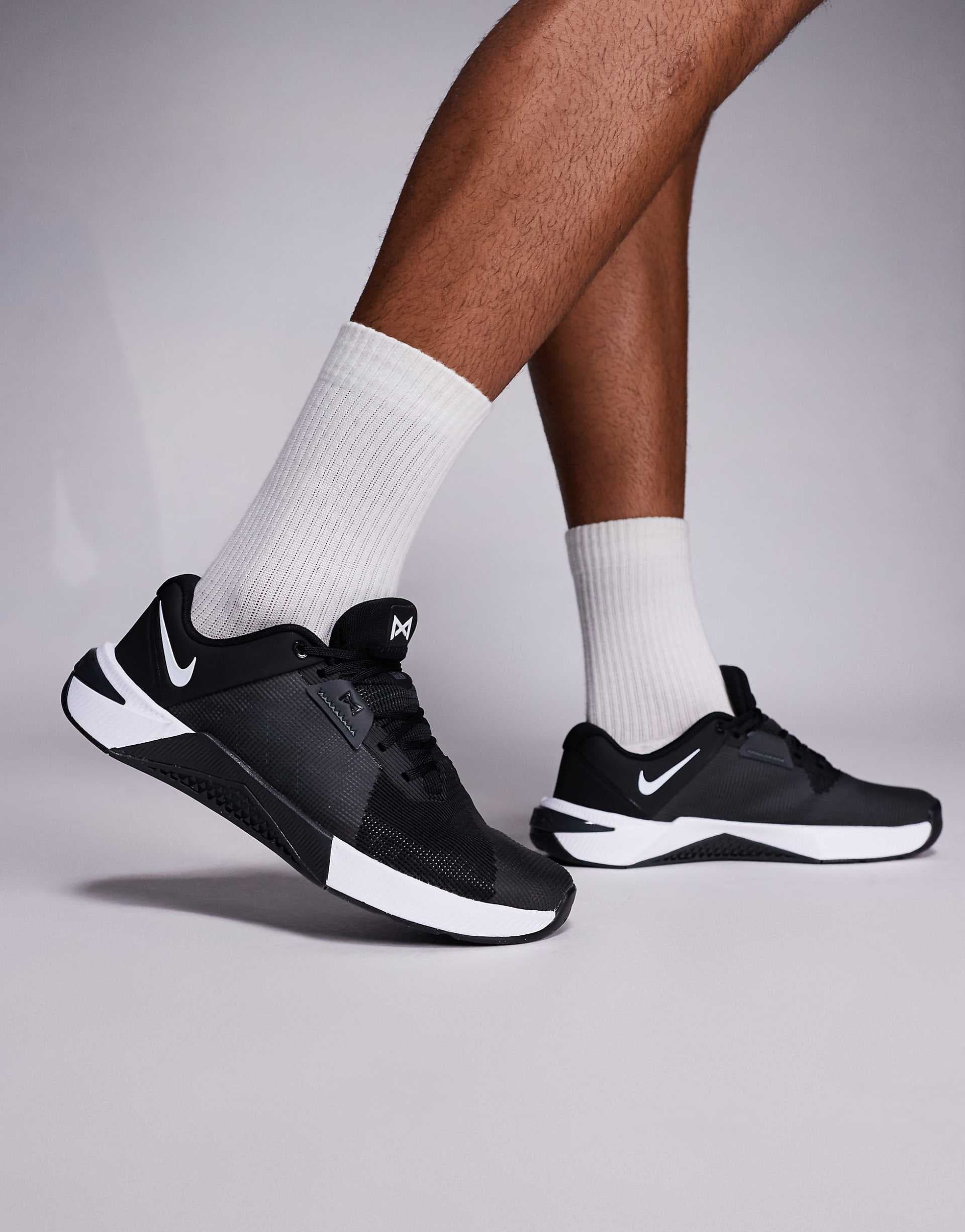 Nike Training Metcon 10 sneakers in black and white