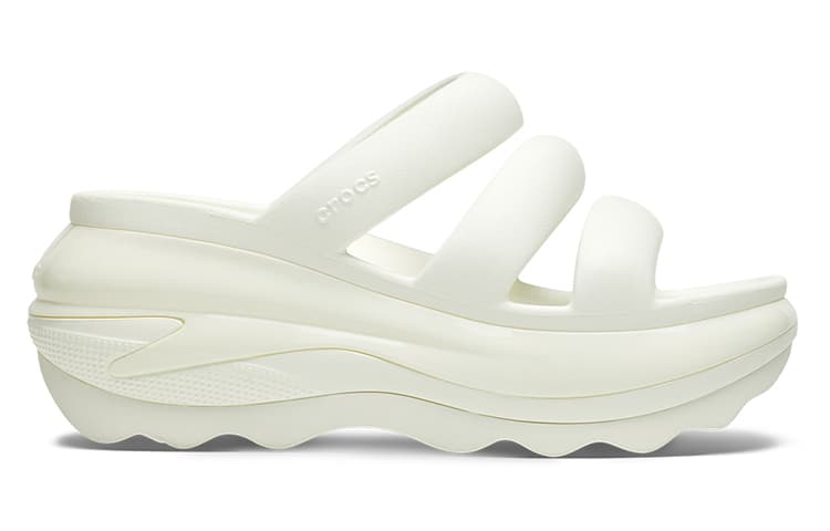 Crocs Mega Crush Triple Strap 'Chalk White' Women's