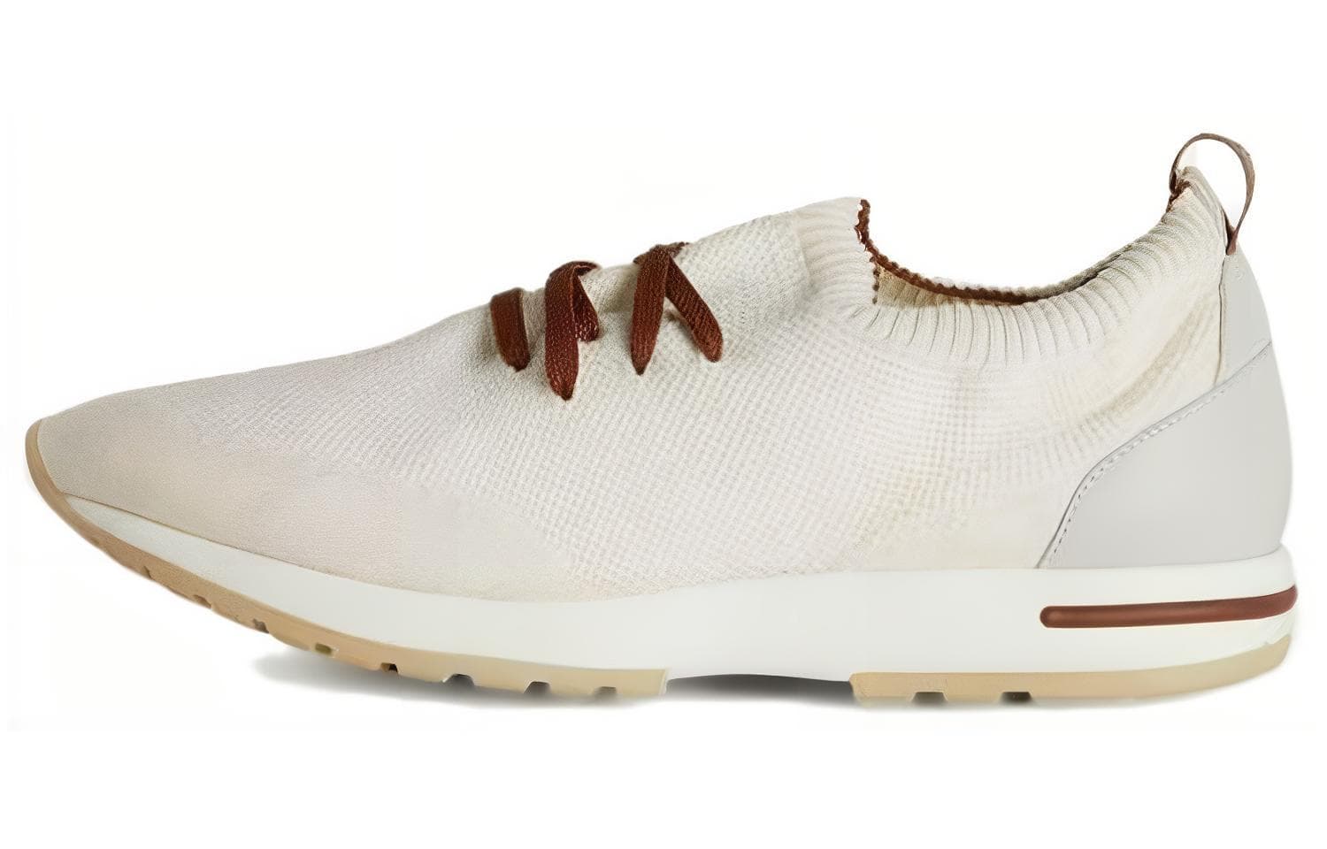 Loro Piana Leather Versatile Comfort Running Shoes Low-Top Casual Shoes Men's Beige