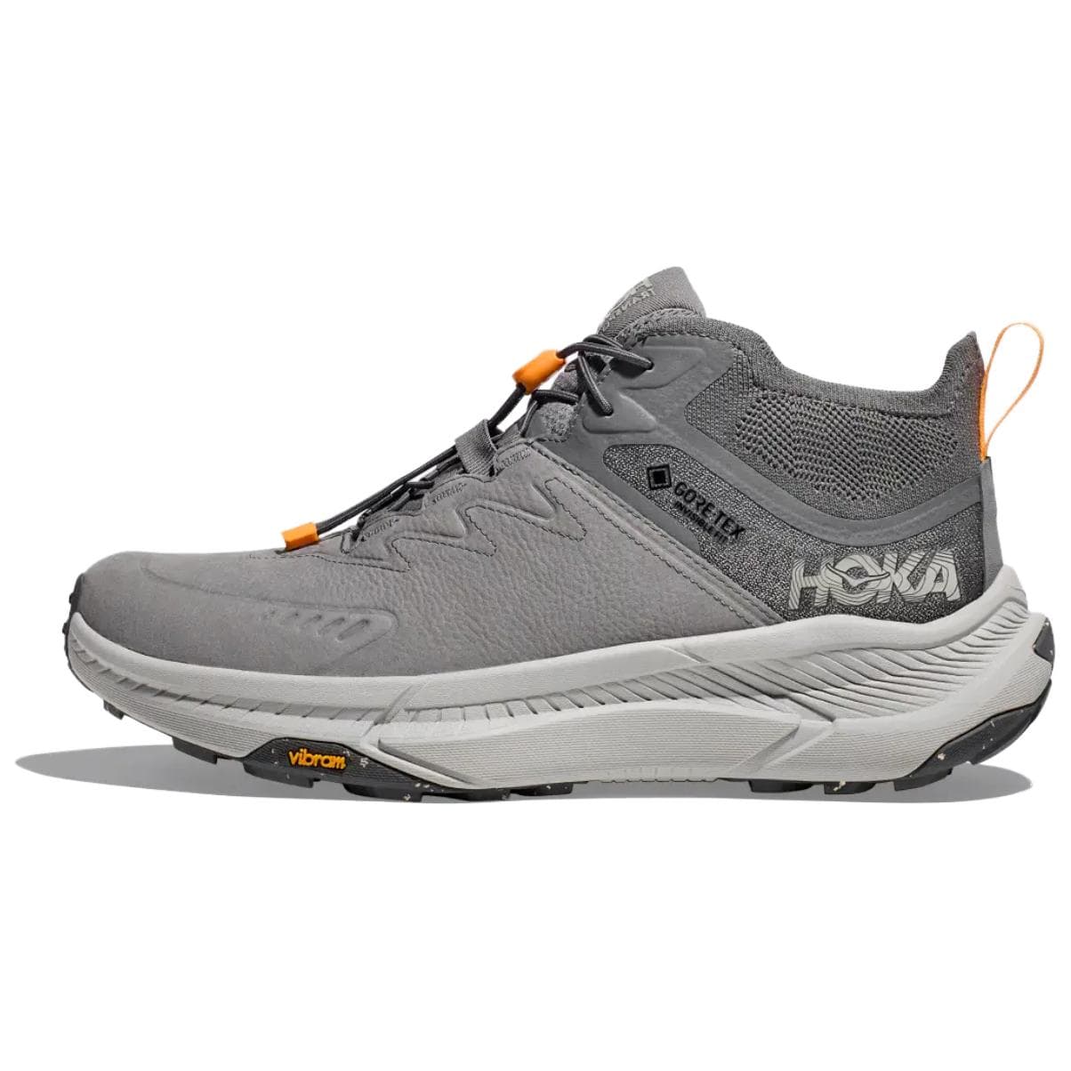 HOKA ONE ONE Anti-Slip Wear-Resistant Mid-Top Trekking Shoes Men's Gray