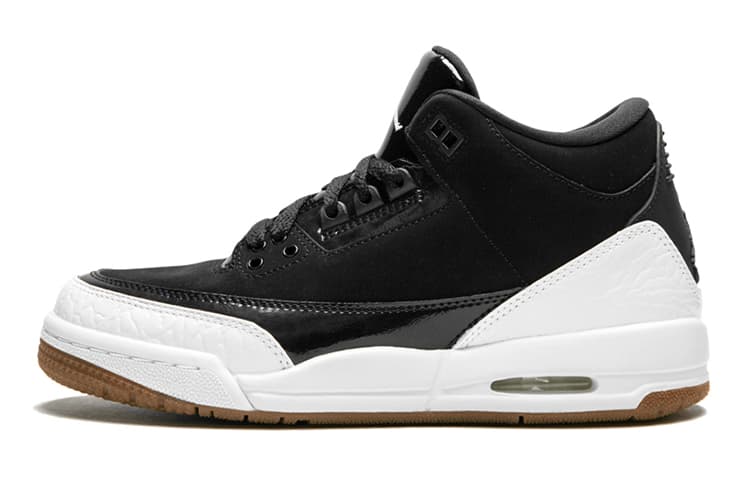 Jordan 3 Retro Black White Gum GS