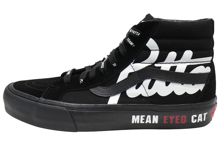 Vans Patta X Vault Sk8 Hi Reissue Vlt Lx 'Mean Eyed Cat Black'