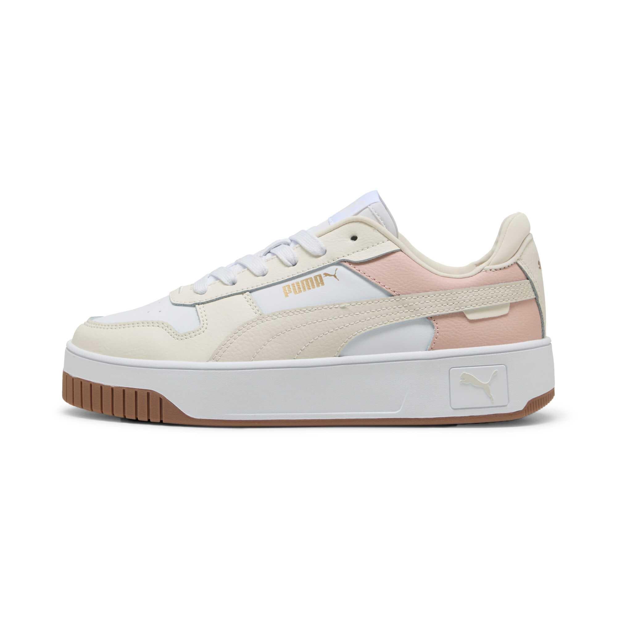 PUMA Warm And Wear-Resistant Low-Top Skateboard Shoes Women's Ecru