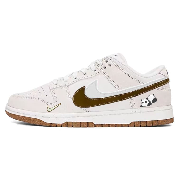 Nike Dunk Skateboard Shoes Women's Low-Top White Gray