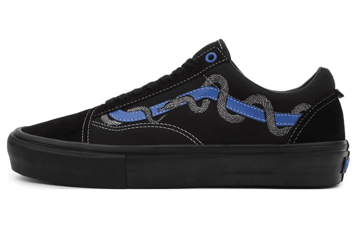 Old Skool Breana Geering X Skate Vans 'Black Blue Snake'