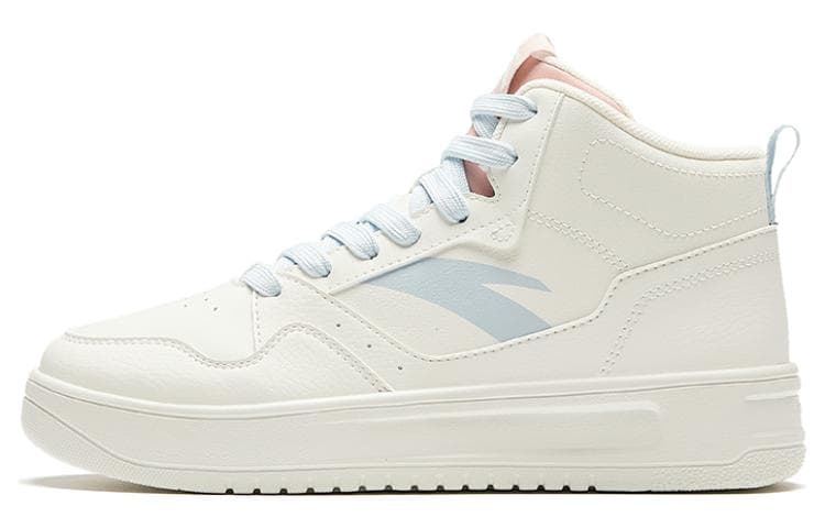 ANTA Skateboard Shoes Women's High-Top White