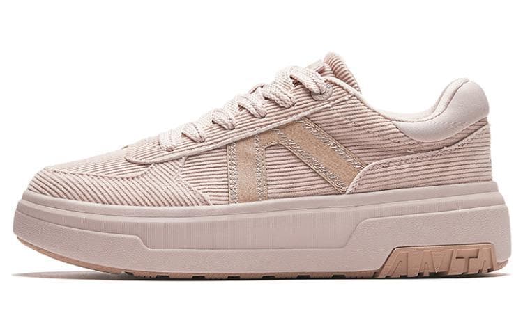 Anta Lifestyle Series A-Dao Comfortable Versatile Wear-Resistant Breathable Low-Top Sneakers Women's Pink