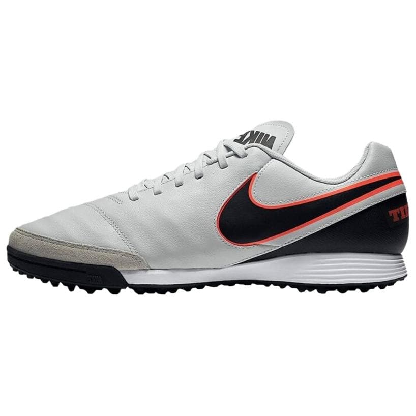 Nike Tiempo Genio 2 LEATHER TF Artificial Turf Soccer Shoes Men's White