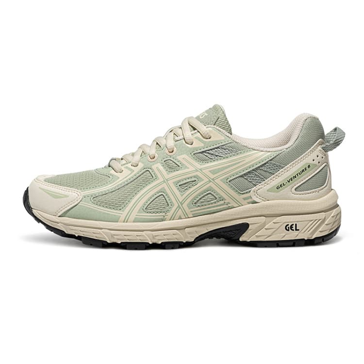 ASICS Gel-Venture 6 Trail Retro Low-Top Running Shoes Unisex Grey Green