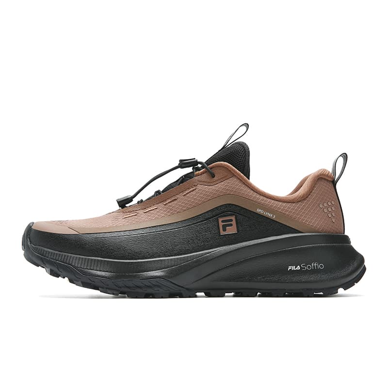 FILA LYNX3+ Lynx Simple Personality Trendy Sports Casual Versatile Comfortable Cushioning Wear-Resistant Supportive Lightweight Low-Top Outdoor Functional Shoes Men's Thrush Brown