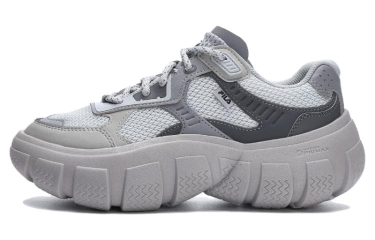 FILA BOLLA Breathable Low-Top Chunky Sneakers Women's Gray