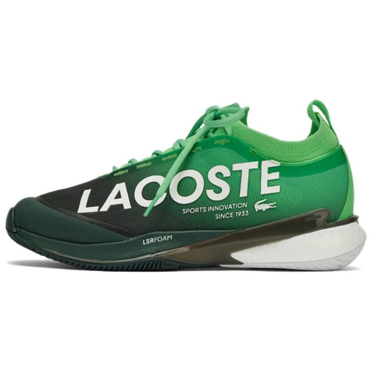 LACOSTE AG-LT25 Lite Fashion Comfortable Slip-Resistant Wear-Resistant Low-Top Tennis Shoes Men's Green