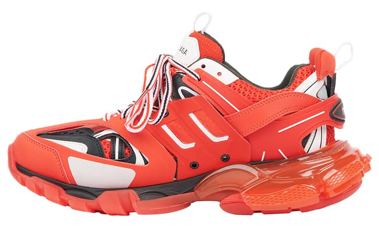Balenciaga Track Clear Sole Red