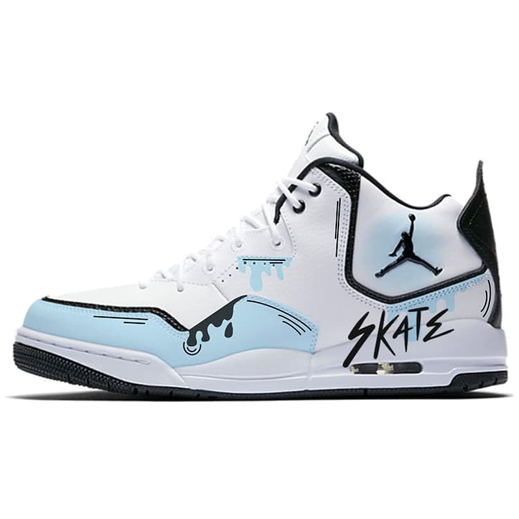 JORDAN Courtside 23 Vintage Basketball Shoes Men Mid-Top White