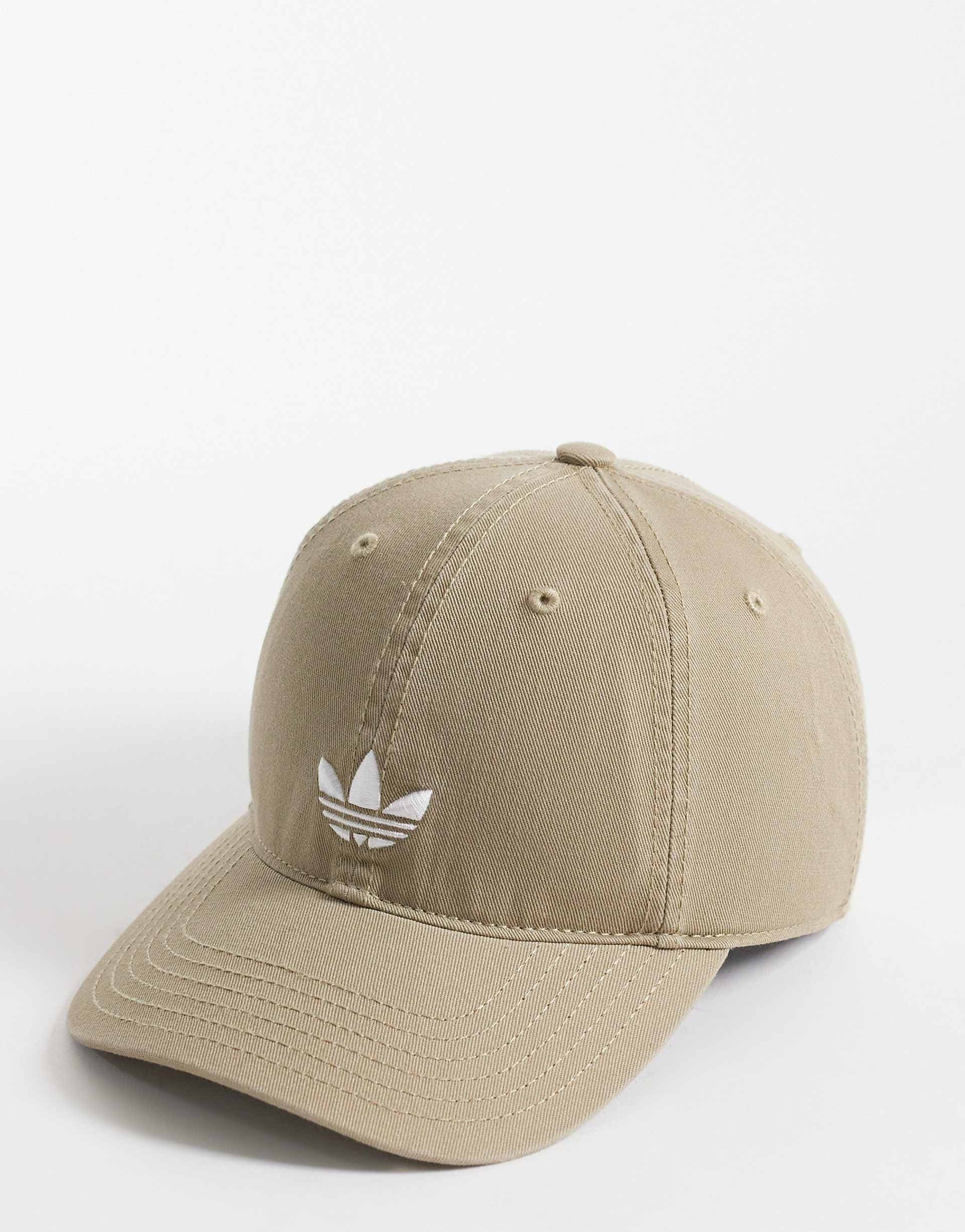 adidas Originals Relaxed strapback cap in brown