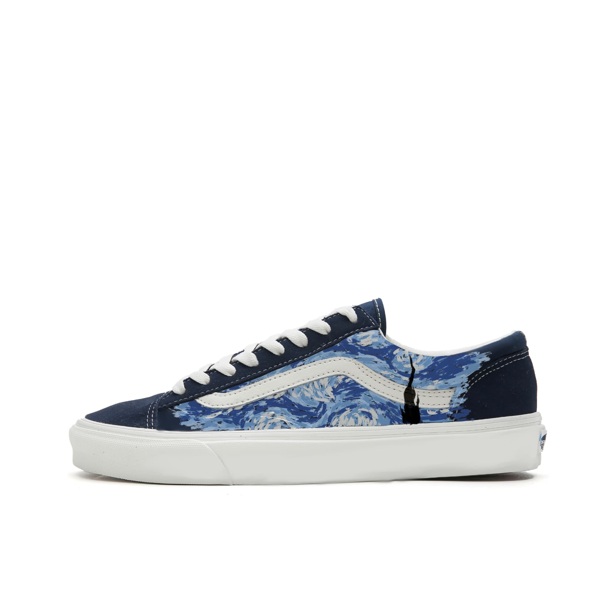 Vans Style 36 'Starry Night' Story Oil Painting Dreamy Starry Sky Fashion Art Daily Versatile Personality Hand-Painted Non-Slip Wear-Resistant Low-Top Sneakers Unisex Blue