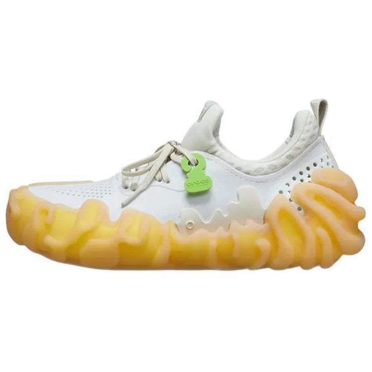 Crocs Low-Top Casual Shoes Unisex White Yellow